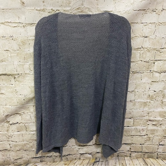 American Eagle Gray Knit Made In Italy Cardigan Sweater - Picture 3 of 5